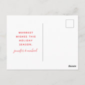 Merry & Bright Postkarte (Rückseite)