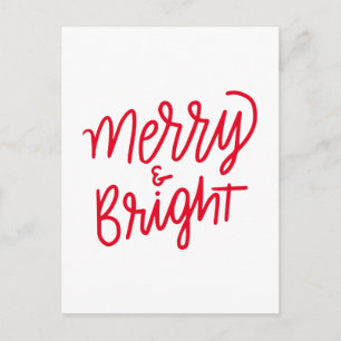 Merry & Bright Postkarte