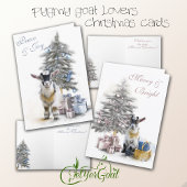 Merry & Bright Pygmy Goat Baby Pink Karte