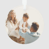 Merry & Bright | Rainbow Hope Foto Christmas Ornament (Rückseite)
