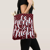 Merry Bright Red Black Buffalo Kariert Tartan Xmas Tasche (Von Nahem)