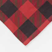 Merry & Bright Red Buffalo Kariertes Foto Fleecedecke (Ecke)