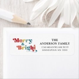 Merry & Bright Retro farbenfrohe Weihnachten