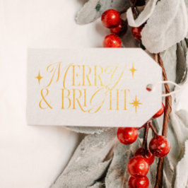 Merry & Bright Retro Stars Geschenkanhänger