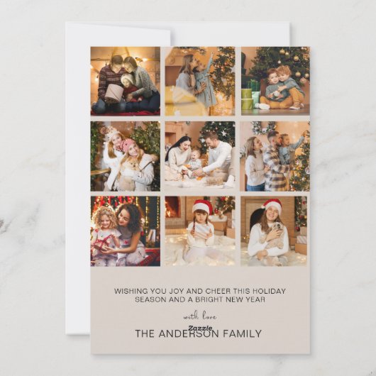 Merry & Bright Retro Weihnachten Fotos (Rückseite)