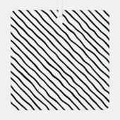 Merry & Bright Retro Weihnachten Ornament Aus Metall (Rückseite)