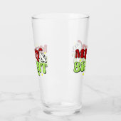 Merry & Bright - Retro Weihnachtsfeiertage Glas (Links)