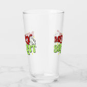 Merry & Bright - Retro Weihnachtsfeiertage Glas (Rechts)
