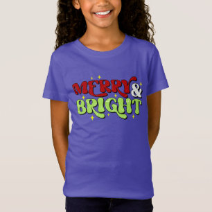 Merry & Bright - Retro Weihnachtsfeiertage T-Shirt