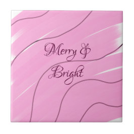 Merry & Bright rosa, lockig doodle Design mädchenh Fliese