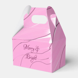 Merry & Bright rosa, lockig doodle Design mädchenh Geschenkschachtel