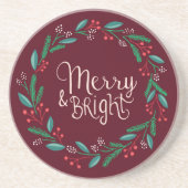 Merry & Bright Sandstone Untersetzer (Vorne)