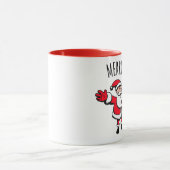 Merry & Bright Santa 11 oz Zwei-Tonen-Tasse Tasse (Zentrum)