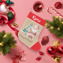 Merry & Bright Santa Claus Red Christmas