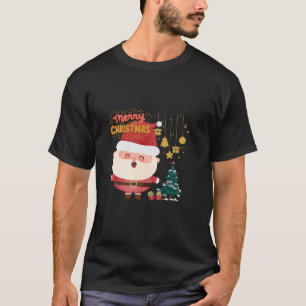 Merry Bright Santa Claus Xmas Weihnachten frohe Ch T-Shirt