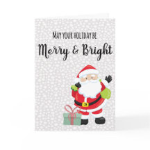 Merry & Bright Santa Personalisiert