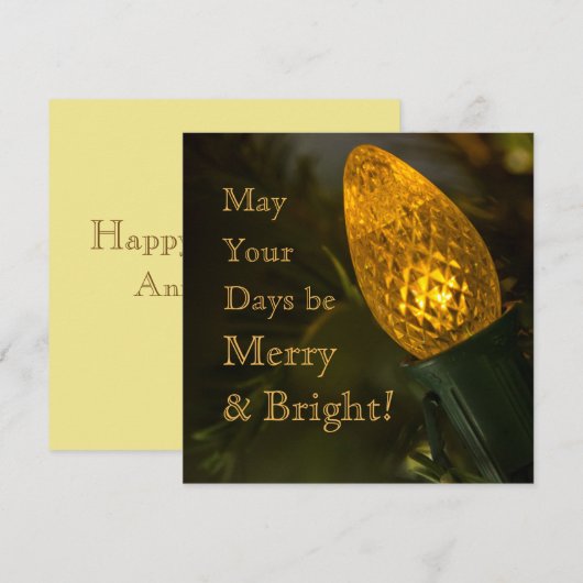 Merry & Bright Save The Date (Vorne/Hinten)
