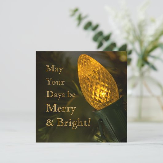 Merry & Bright Save The Date (Stehend Vorderseite)