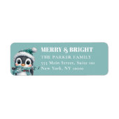 MERRY & BRIGHT! Schön, Pinguin mit Weihnachtsmannm (Vorne)