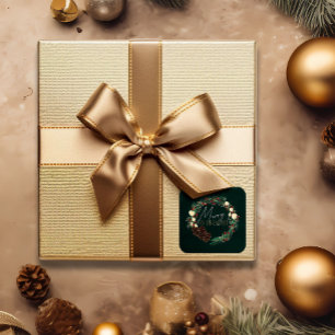 Merry & Bright Seasonal Square Sticker