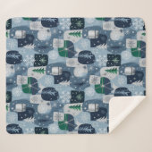 Merry & Bright Sherpadecke (Vorderseite (Horizontal))