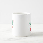 Merry & Bright-Skriptdesign Kaffeetasse (Mittel)