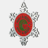 Merry & Bright Snowflake Ornament (Rechts)
