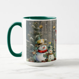 Merry & Bright Snowman Tasse