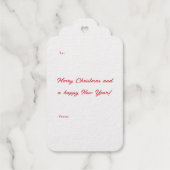 Merry & Bright Sparkle Weihnachten Geschenkanhänger (Rückseite)