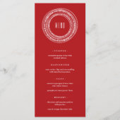 Merry & Bright Sparklights Chic Holiday Party Menükarte (Vorderseite)