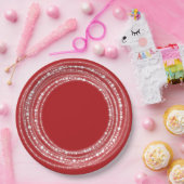 Merry & Bright Sparklights Chic Holiday Party Pappteller (Party)