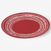 Merry & Bright Sparklights Chic Holiday Party Pappteller (Schrägansicht)