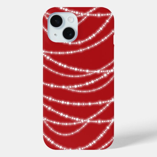 Merry & Bright Sparkling Lights Stilvolle Weihnach Case-Mate iPhone Hülle (Rückseite)