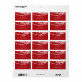 Merry & Bright Sparkling Lights - Urlaubsadresse Adressaufkleber (Vorne)