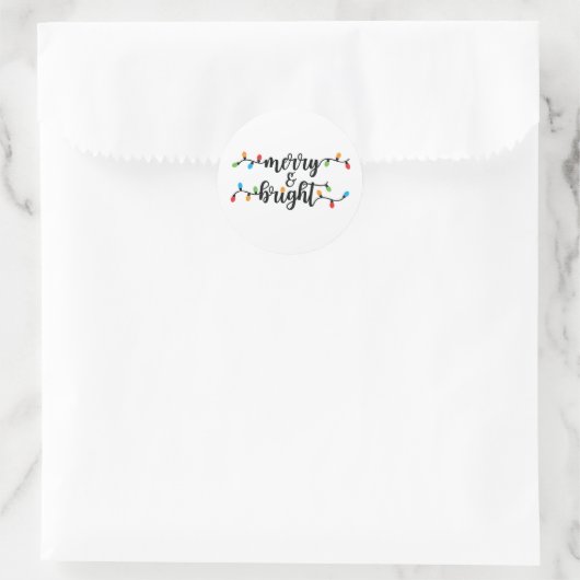 Merry & Bright Stickers  (Tasche)