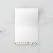 Merry + Bright String Lights Foto Card Karte (Innenseite)
