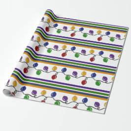 Merry & Bright Striped Holiday Wrapping Paper Geschenkpapier