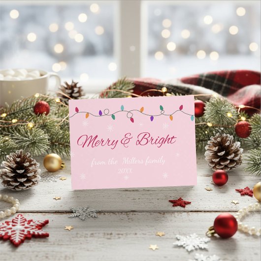 Merry & Bright | Stylisch  Feiertagskarte