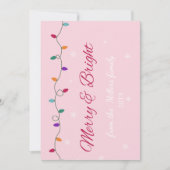 Merry & Bright | Stylisch  Feiertagskarte (Vorderseite)