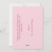 Merry & Bright | Stylisch  Feiertagskarte (Rückseite)