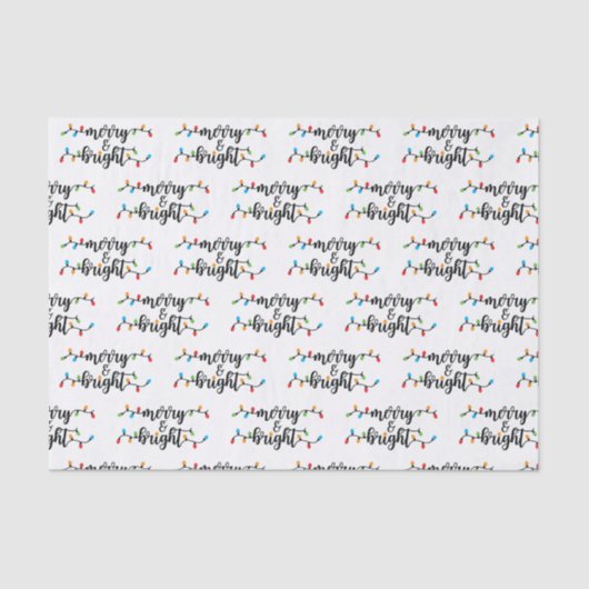 Merry & Bright Tissue Paper Seidenpapier (Vorderseite)