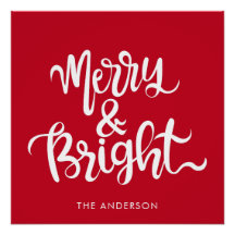 Merry-Bright-Typografie-Script rot