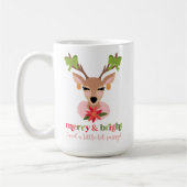 Merry & Bright (und ein bisschen sassy) Urlaub Kaffeetasse (Links)