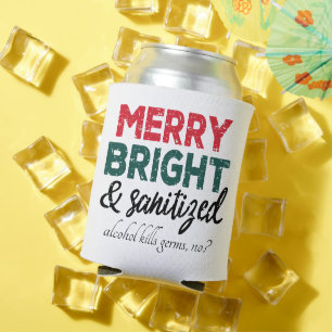Merry Bright und Sanitized Alkohol tötet Keime Dosenkühler