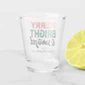 Merry Bright und Sanitized | Alkohol tötet Keime Schnapsglas (Rückseite)