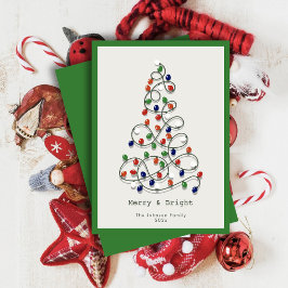 Merry & Bright Vintag Lights Grün Weihnachten