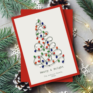 Merry & Bright Vintag Lights Rote Weihnachten