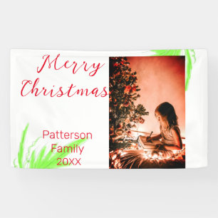 Merry Bright Weihnachten fügen Familiennamen Freud Banner