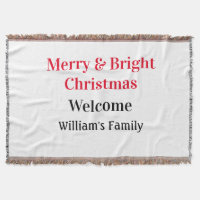 Merry Bright Weihnachten fügen Familiennamen Freud