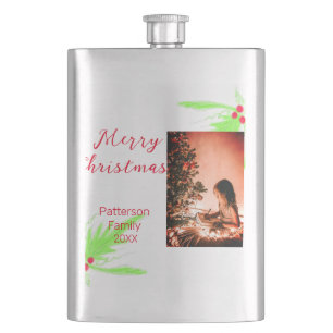 Merry Bright Weihnachten fügen Familiennamen Freud Flachmann